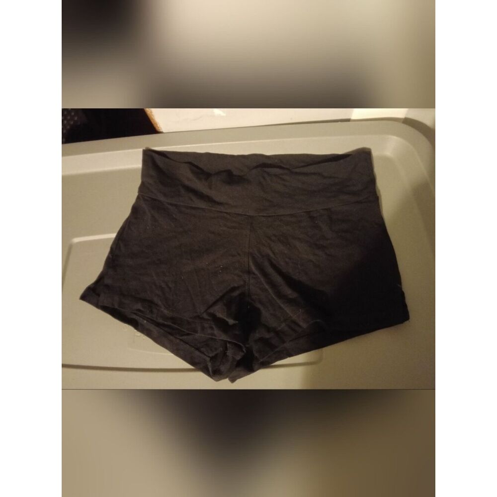 Wet Seal Black High Waist Bike Shorts